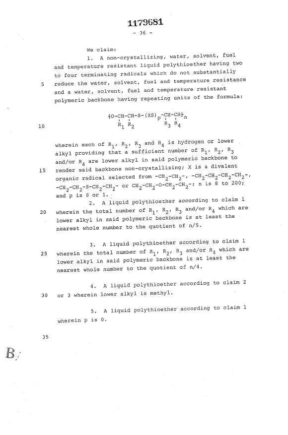 Document de brevet canadien 1179681. Revendications 19940112. Image 1 de 13