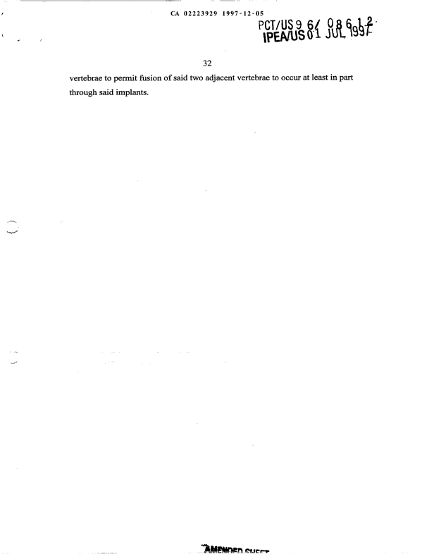 Document de brevet canadien 2223929. Revendications 19971205. Image 8 de 8