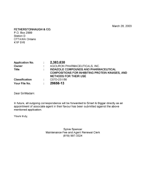 Canadian Patent Document 2383630. Correspondence 20030328. Image 1 of 1